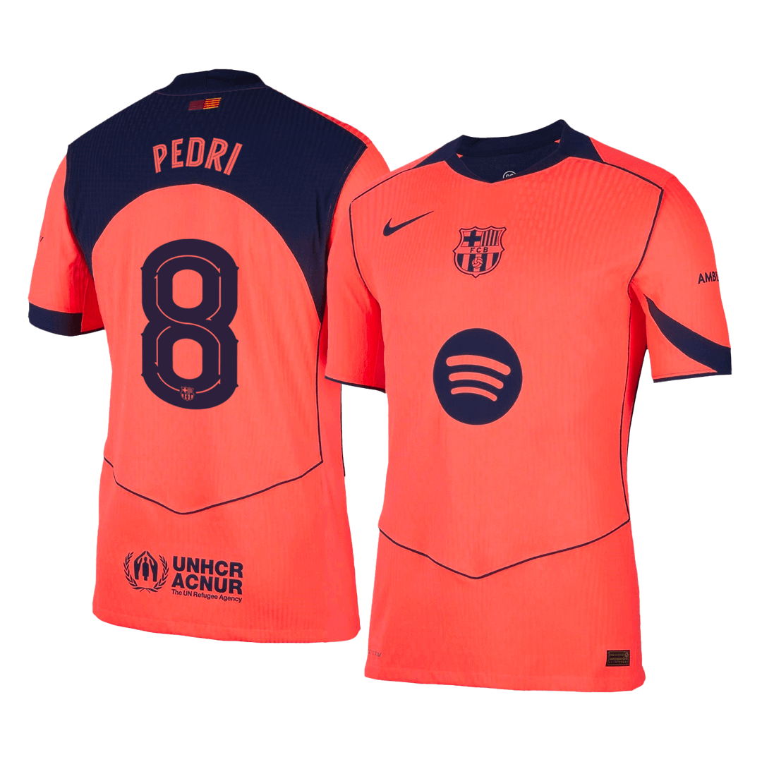 PEDRI #8 Barcelona Derde Spelersversie Voetbalshirt 2025/26 - UCL - Slim Fit