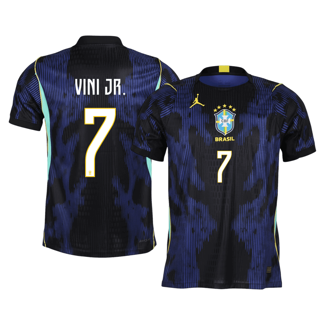 VINI JR. #7 Brazilië Uit Spelersversie Voetbalshirt 2026 - Slim Fit - voorkant