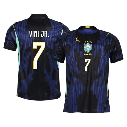 VINI JR. #7 Brazilië Uit Spelersversie Voetbalshirt 2026 - Slim Fit - voorkant