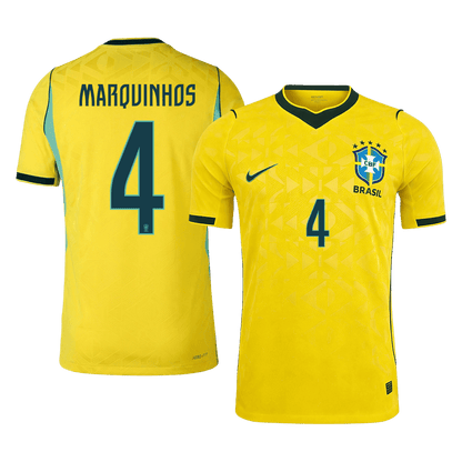 MARQUINHOS #4 Brazilië Spelersversie thuisshirt WK Voetbal 2026 - slim fit