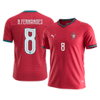B.FERNANDES #8 Heren Portugal thuisshirt WK Voetbal 2026