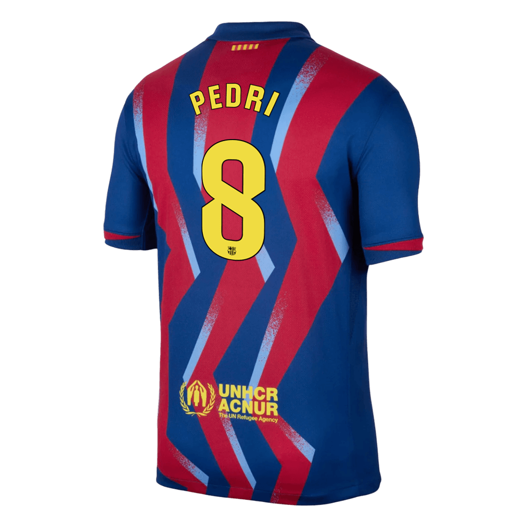 PEDRI #8 Heren Barcelona Vierde Uitshirt Voetbalshirt 2025/26 - detail