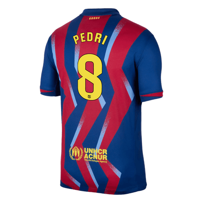 PEDRI #8 Heren Barcelona Vierde Uitshirt Voetbalshirt 2025/26 - detail