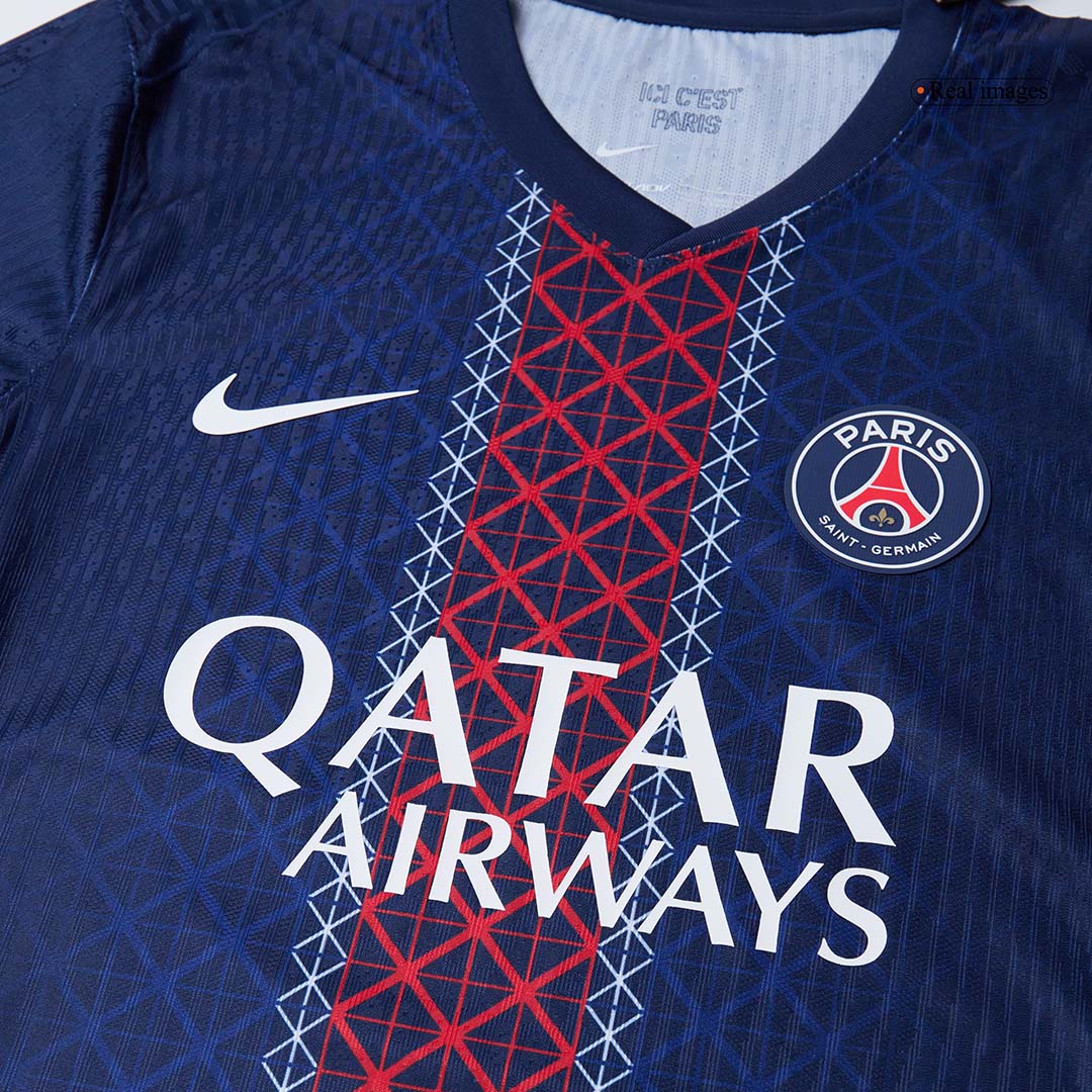 MARQUINHOS #5 PSG Thuis Spelersversie Voetbalshirt 2025/26 - Slim Fit - extra