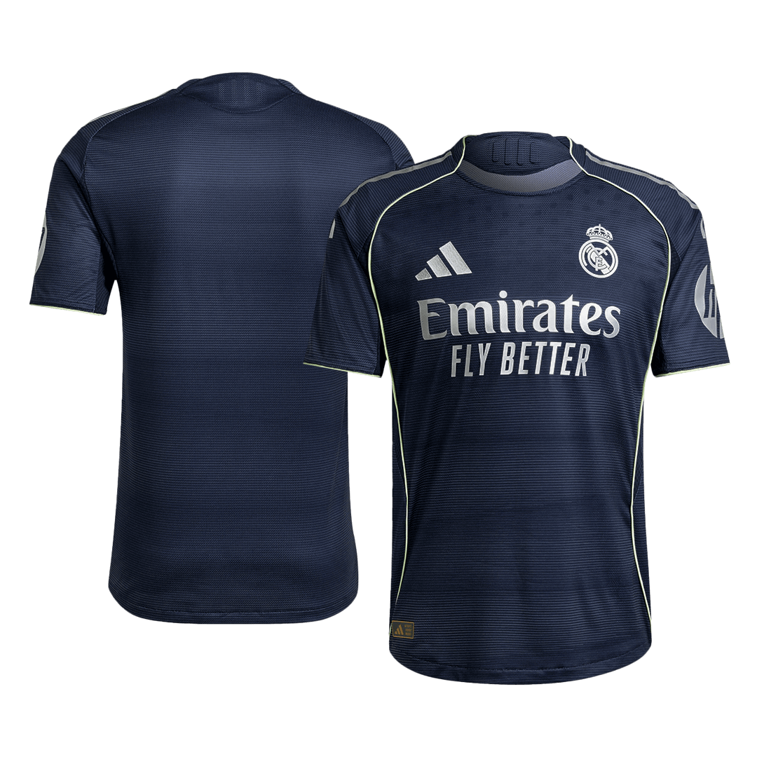 Real Madrid Uit Spelersversie Voetbalshirt 2025/26 - Slim Fit - close-up
