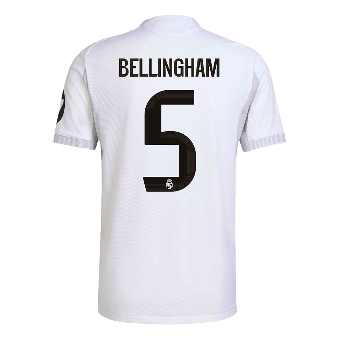 BELLINGHAM #5 Real Madrid Thuis Spelersversie Voetbalshirt 2025/26 - Slim Fit - detail