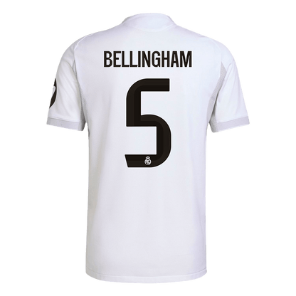BELLINGHAM #5 Real Madrid Thuis Spelersversie Voetbalshirt 2025/26 - Slim Fit - detail