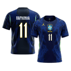 RAPHINHA #11 Heren Brazilië uitshirt WK Voetbal 2026