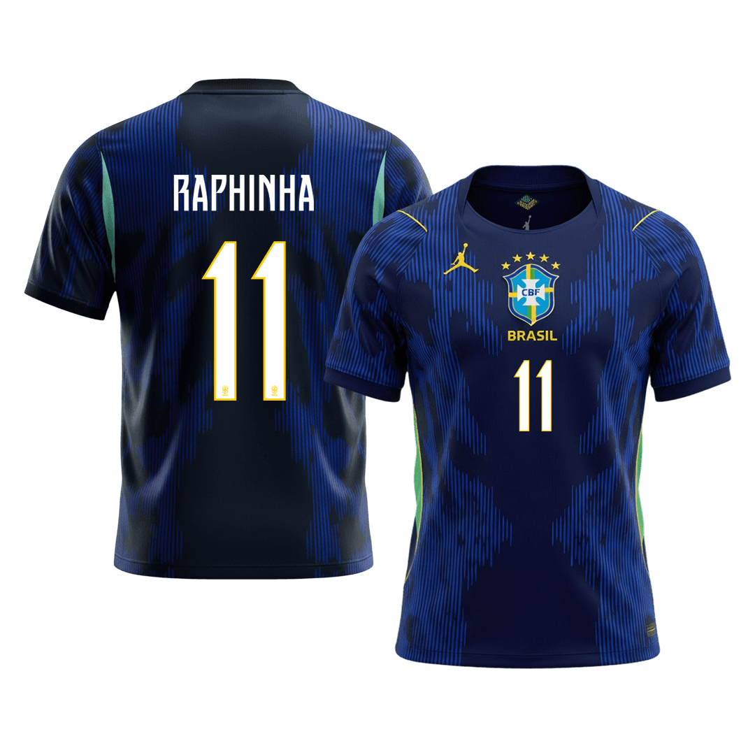 RAPHINHA #11 Heren Brazilië uitshirt WK Voetbal 2026