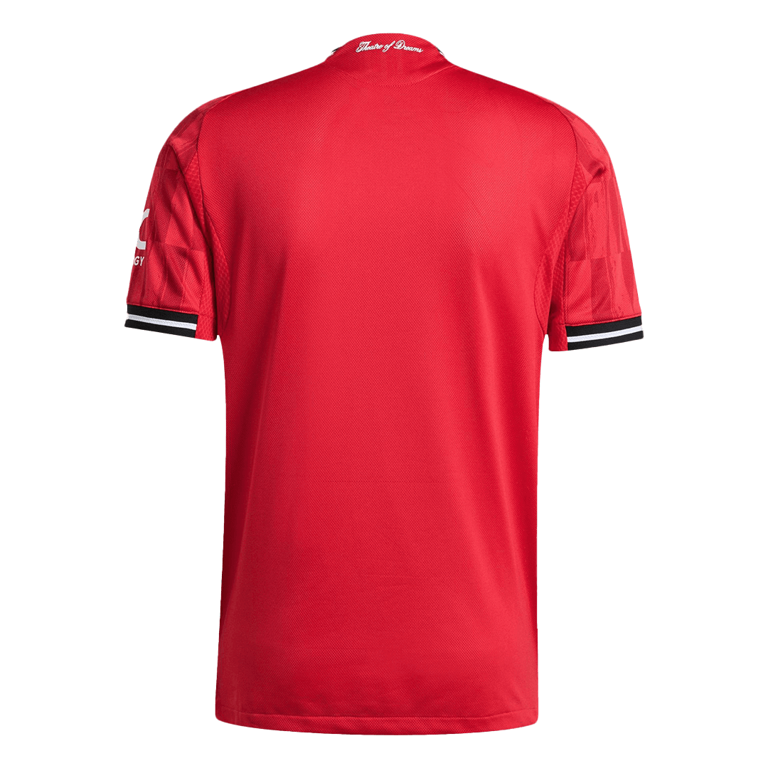Manchester United Thuis Spelersversie Voetbalshirt 2025/26 - Slim Fit - detail