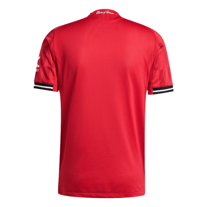 Manchester United Thuis Spelersversie Voetbalshirt 2025/26 - Slim Fit - detail