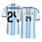 E. FERNANDEZ #24 Argentinië Spelersversie thuisshirt WK Voetbal 2026 - slim fit