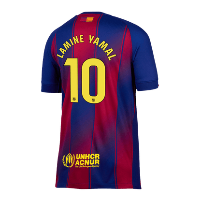 LAMINE YAMAL #10 Heren Barcelona Thuis Voetbalshirt 2025/26 [PREMIUM] - zijkant