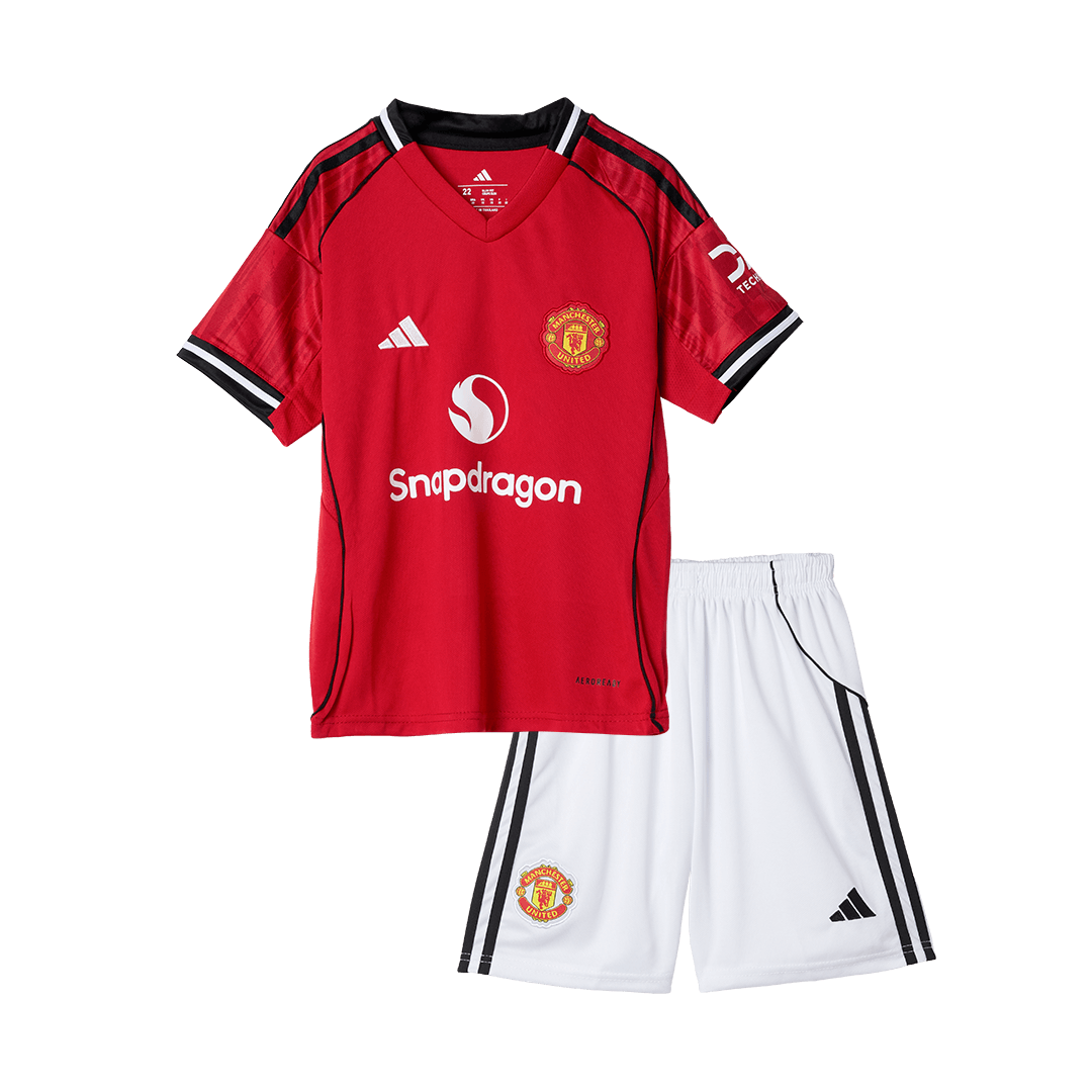 Kinder Manchester United Thuis Tenue 2025/26 - detail
