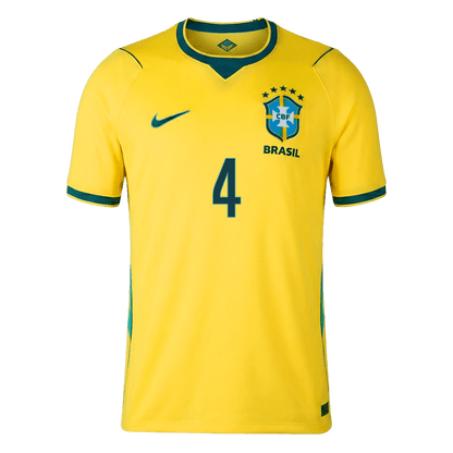 MARQUINHOS #4 Heren Brazilië thuisshirt WK Voetbal 2026