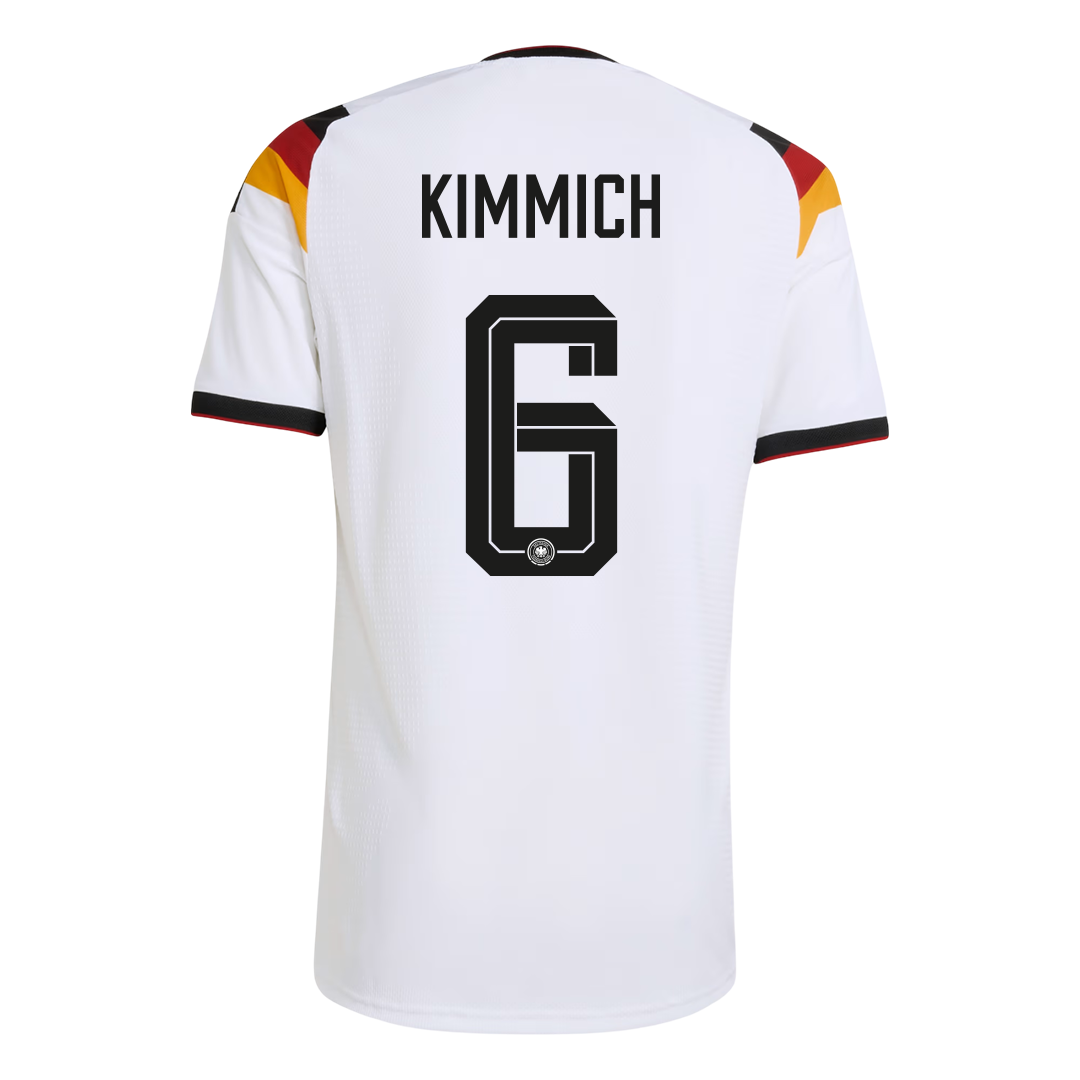 KIMMICH #6 Duitsland Thuis Spelersversie Voetbalshirt WK Voetbal 2026 - Slim Fit - extra