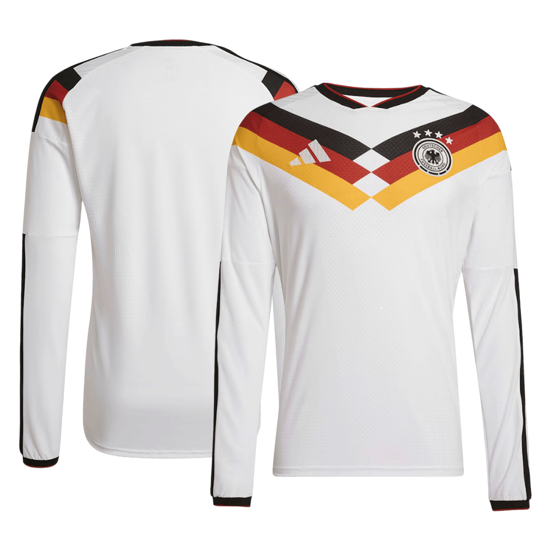 Heren Duitsland Thuis Lange Mouwen Voetbalshirt WK Voetbal 2026 - achterkant