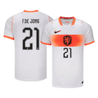 F.DE JONG #21 Heren Nederland uitshirt WK Voetbal 2026