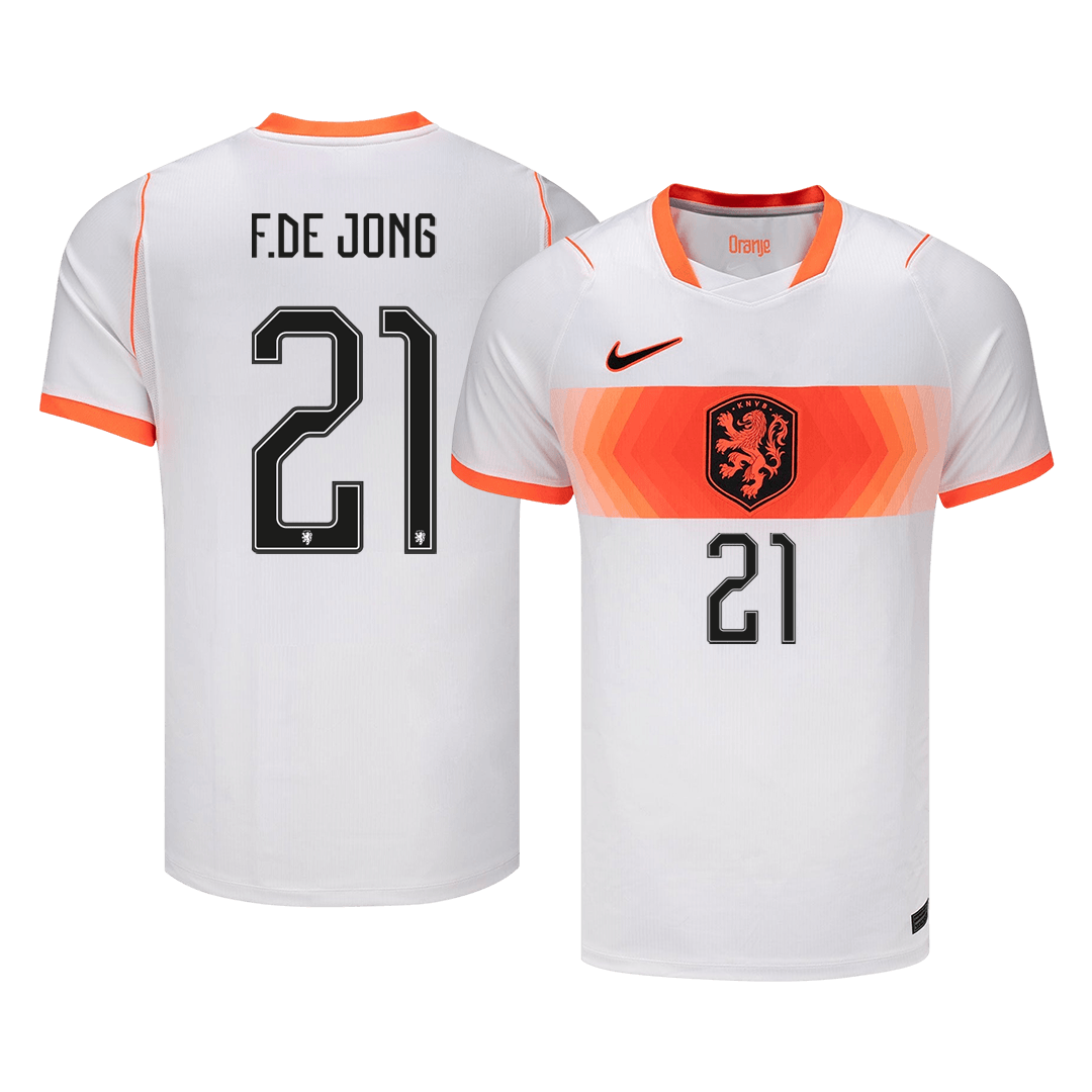F.DE JONG #21 Heren Nederland uitshirt WK Voetbal 2026