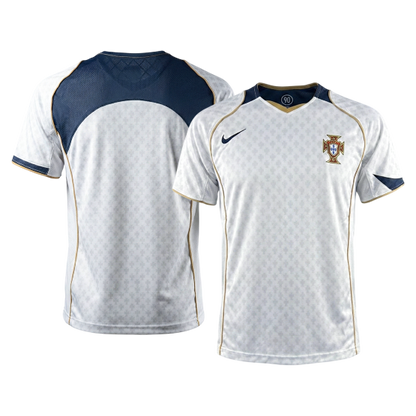 Retro Portugal Uit Voetbalshirt 2004 - detail