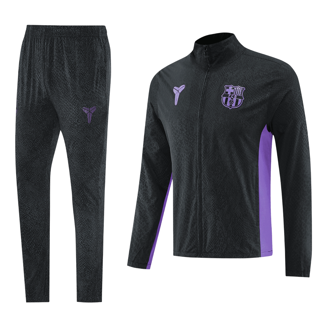 Barcelona Trainingsjack Set(top+broek) 2025/26 Black - detail