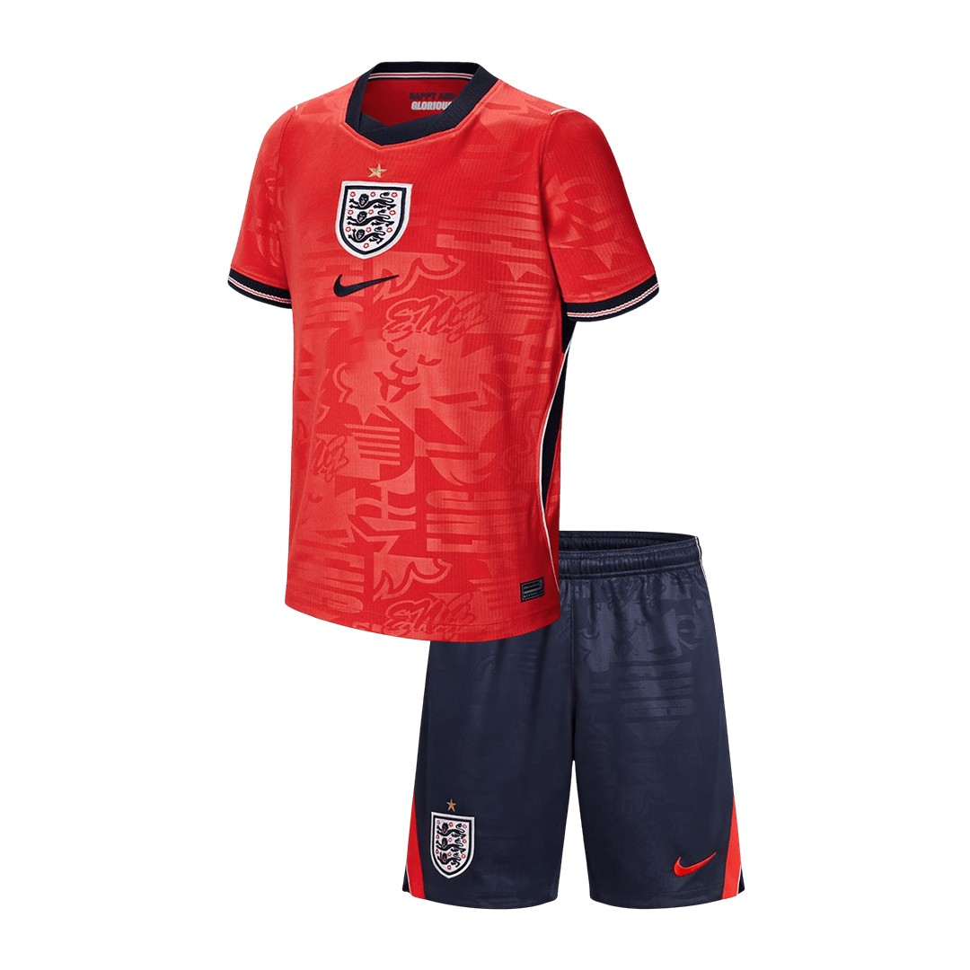 Kinder Engeland Uit Tenue WK Voetbal 2026 - voorkant