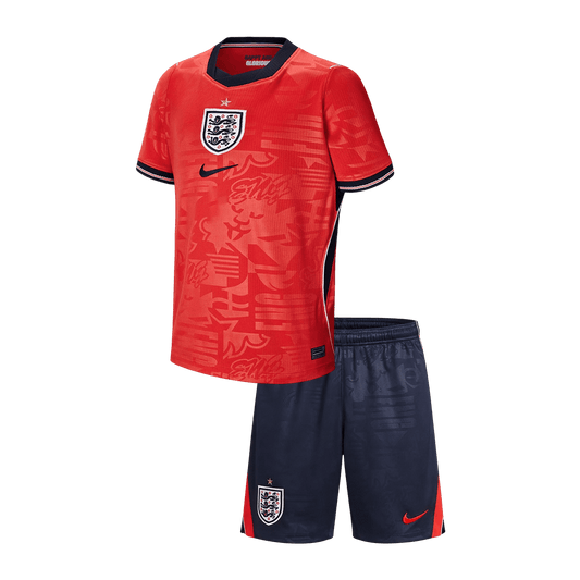 Kinder Engeland Uit Tenue WK Voetbal 2026 - voorkant