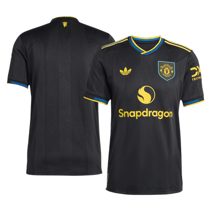 Manchester United Derde Spelersversie Voetbalshirt 2025/26 - Slim Fit - achterkant