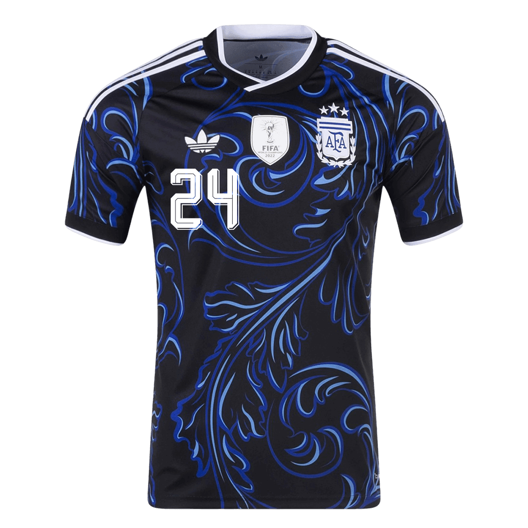 E. FERNANDEZ #24 Heren Argentinië uitshirt WK Voetbal 2026
