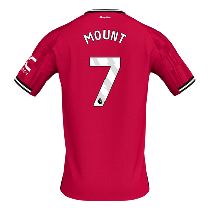 MOUNT #7 Heren Manchester United Thuis Voetbalshirt 2025/26 [PREMIUM] - achterkant