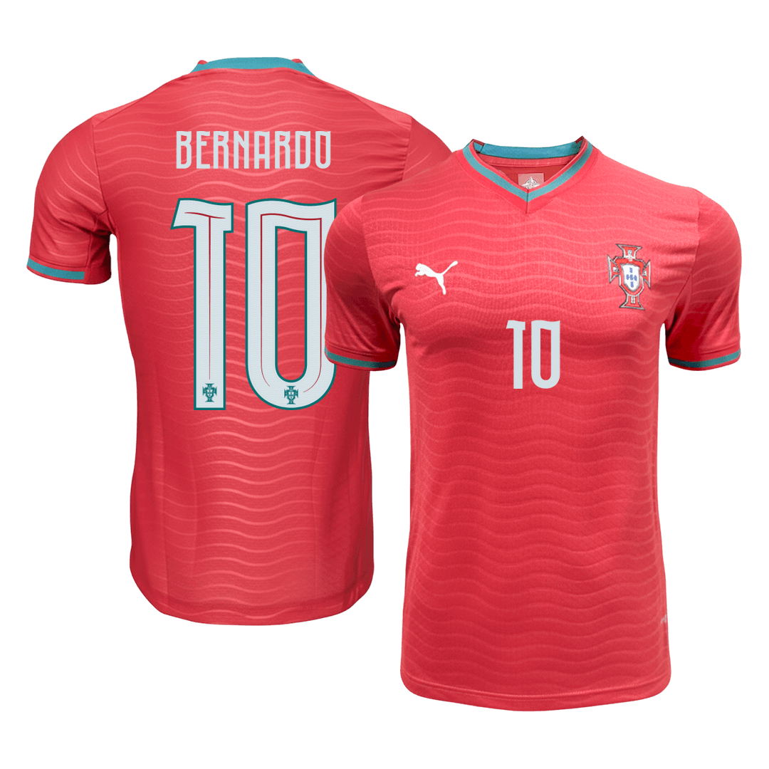 BERNARDO #10 Portugal Thuis Spelersversie Voetbalshirt 2026 - Slim Fit