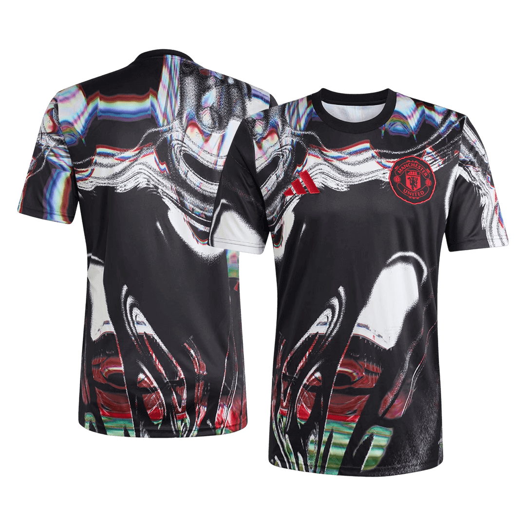 Heren Manchester United Pre-Match Voetbalshirt 2025/26 - detail