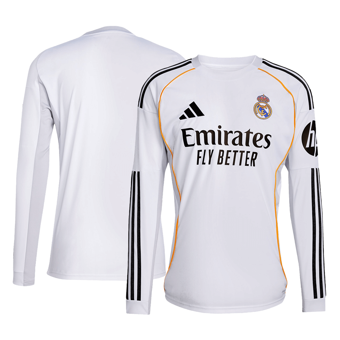 Heren Real Madrid Thuis Lange Mouwen Voetbalshirt 2025/26 - verpakking