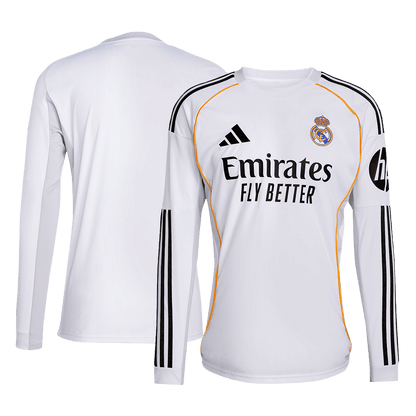 Heren Real Madrid Thuis Lange Mouwen Voetbalshirt 2025/26 - verpakking