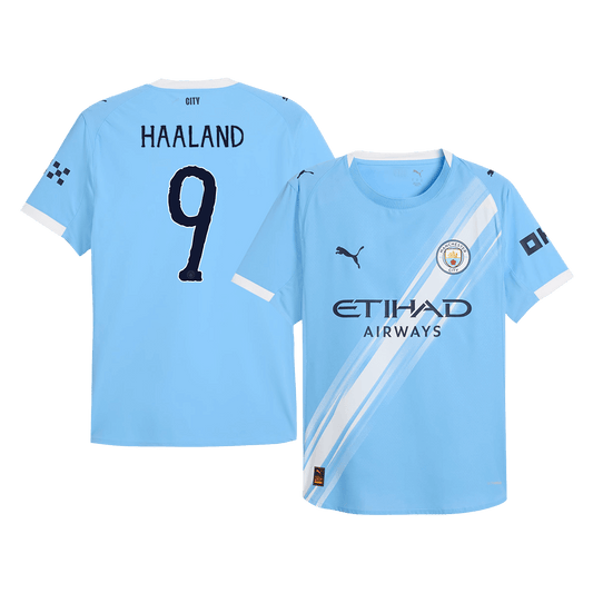 HAALAND #9 Manchester City Thuis Spelersversie Voetbalshirt 2025/26 - Club World Cup - Slim Fit