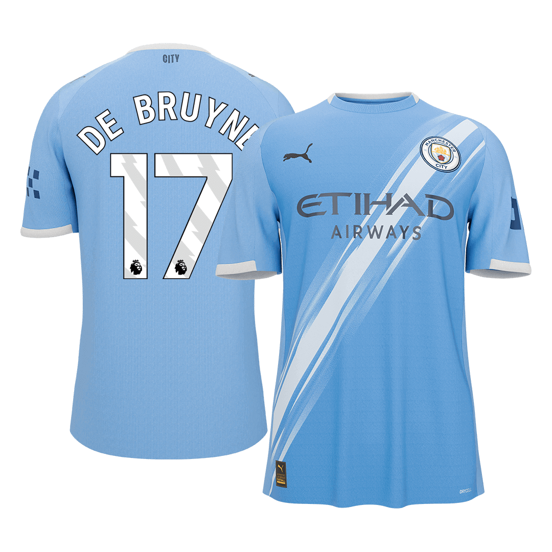DE BRUYNE #17 Heren Manchester City Thuis Voetbalshirt 2025/26 [PREMIUM]