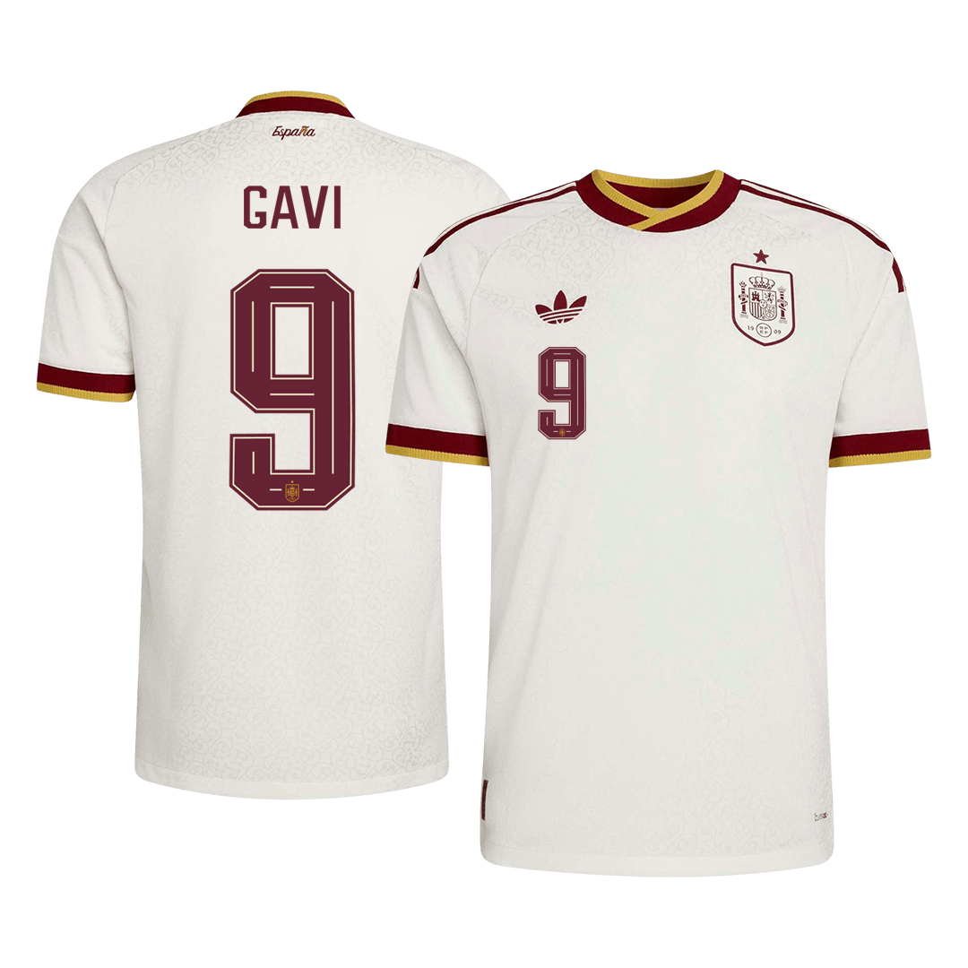 GAVI #9 Spanje Spelersversie uitshirt WK Voetbal 2026 - slim fit