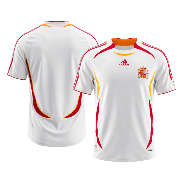 Retro Spanje Uit Voetbalshirt 2006 - foto 10