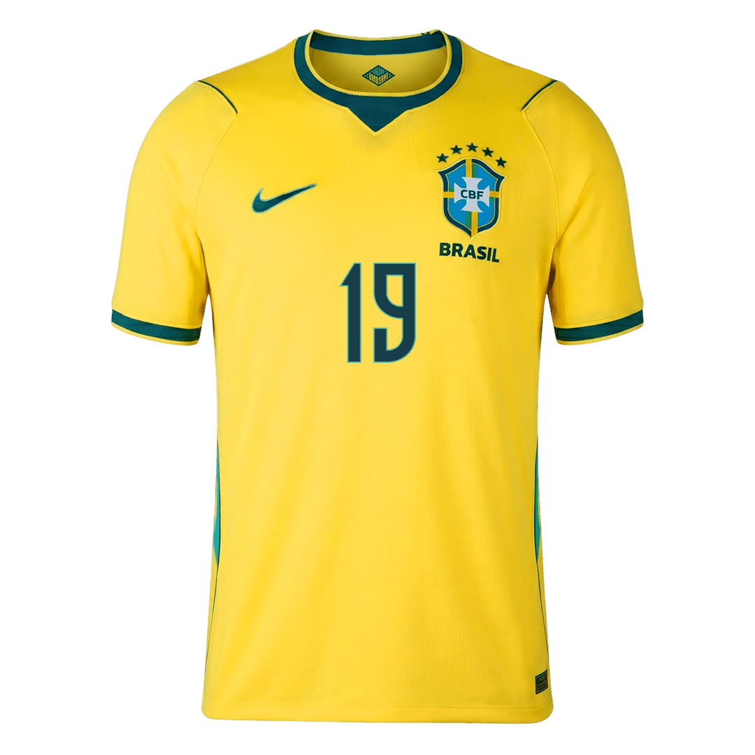 ENDRICK #19 Heren Brazilië thuisshirt WK Voetbal 2026