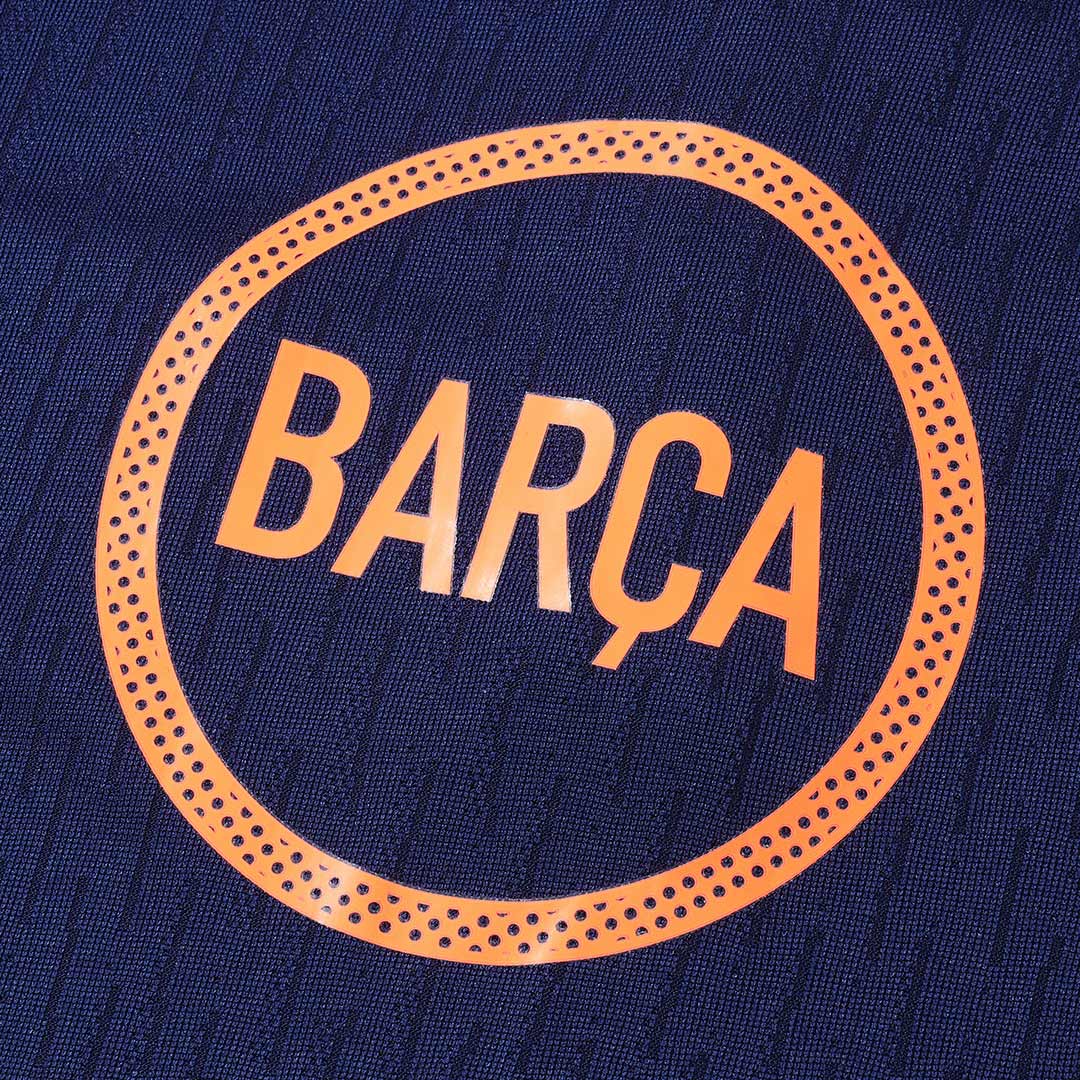 Barcelona Joggingpak met rit Set(top+broek) 2025/26 Black&Orange - foto 13