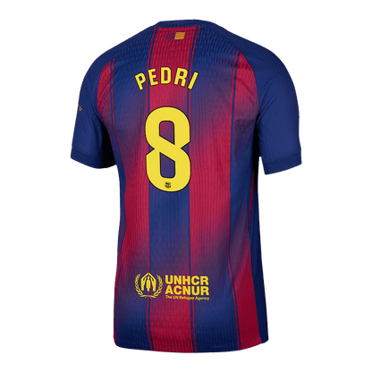 PEDRI #8 Barcelona Thuis Spelersversie Voetbalshirt 2025/26 - Slim Fit - extra