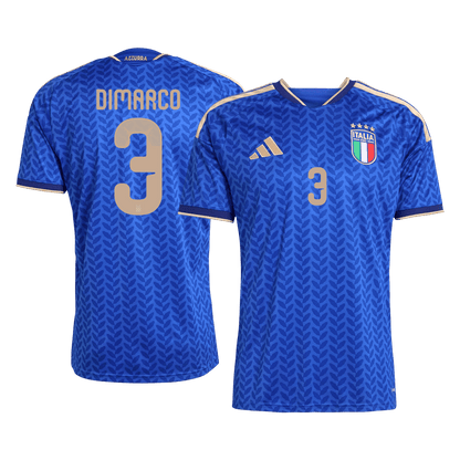 DIMARCO #3 Heren Italië Thuis Voetbalshirt WK Voetbal 2026 - detail