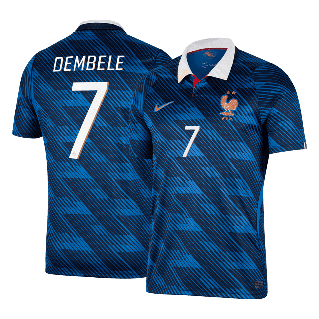 DEMBELE #7 Heren Frankrijk Thuis Voetbalshirt WK Voetbal 2026 - voorkant
