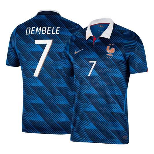 DEMBELE #7 Heren Frankrijk Thuis Voetbalshirt WK Voetbal 2026 - voorkant