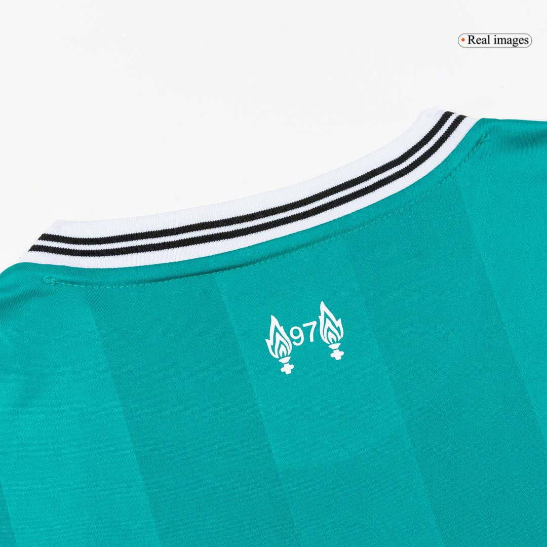 M.SALAH #11 Heren Liverpool Derde Voetbalshirt 2025/26 - achterkant