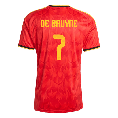 DE BRUYNE #7 Heren België Thuis Voetbalshirt WK Voetbal 2026 - detail