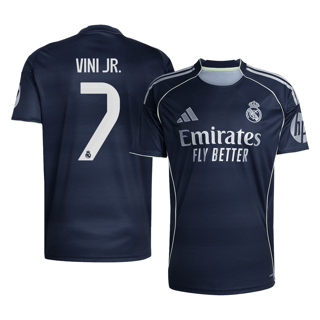 VINI JR. #7 Heren Real Madrid Uit Voetbalshirt 2025/26