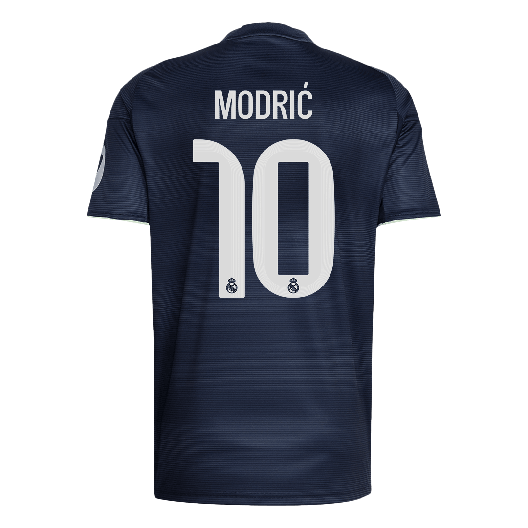MODRIĆ #10 Heren Real Madrid Uit Voetbalshirt 2025/26 - close-up