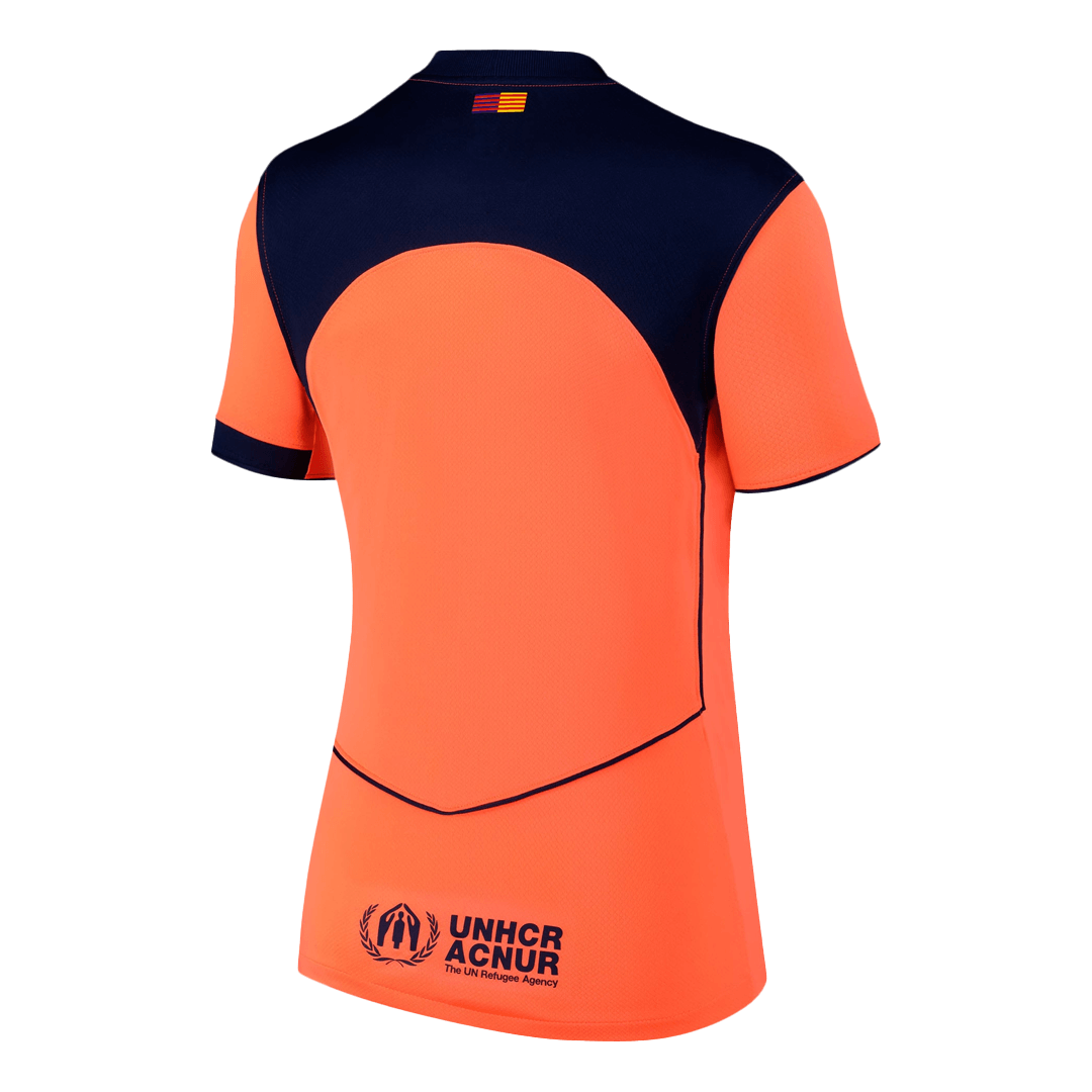 Dames Barcelona Uit Voetbalshirt 2025/26 - achterkant