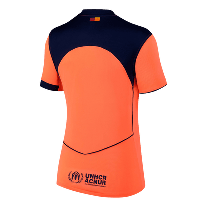 Dames Barcelona Uit Voetbalshirt 2025/26 - achterkant